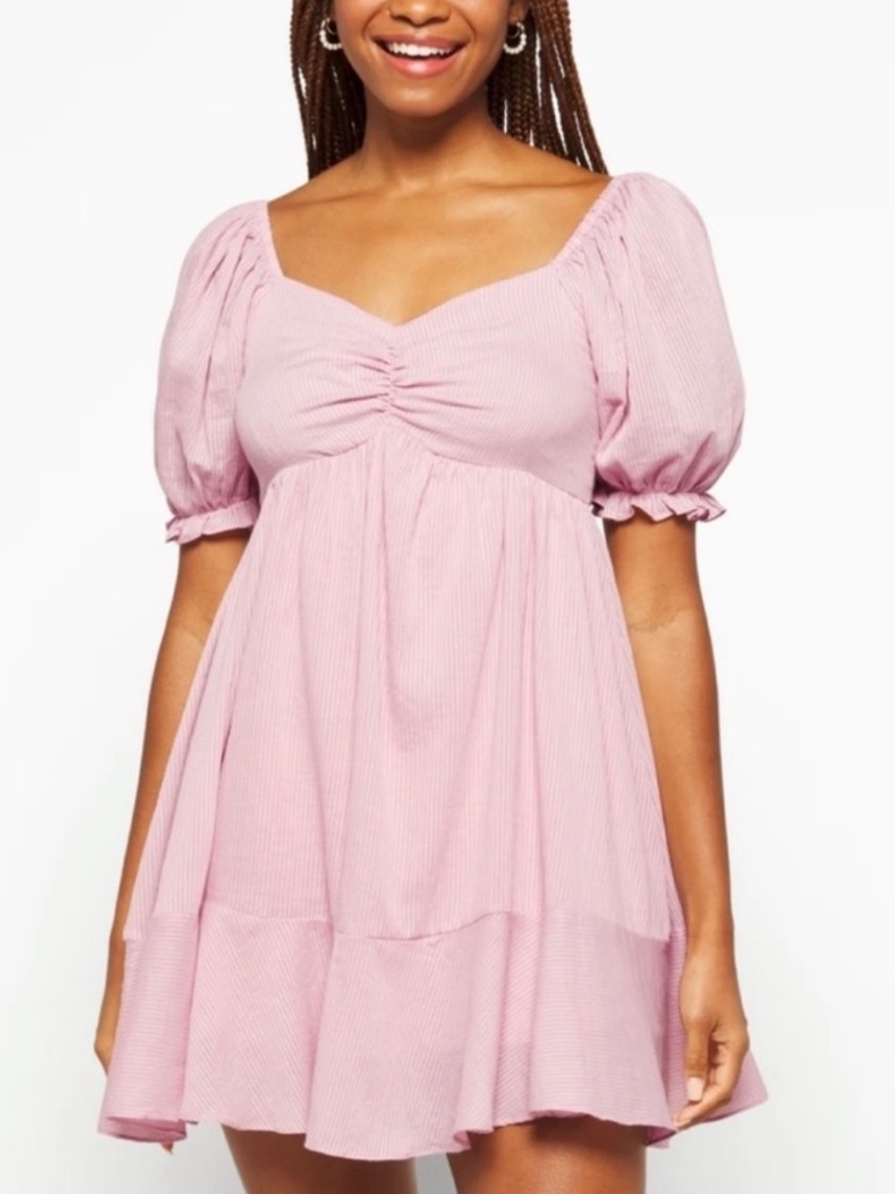 MINK PINK pink baby doll dress size small
